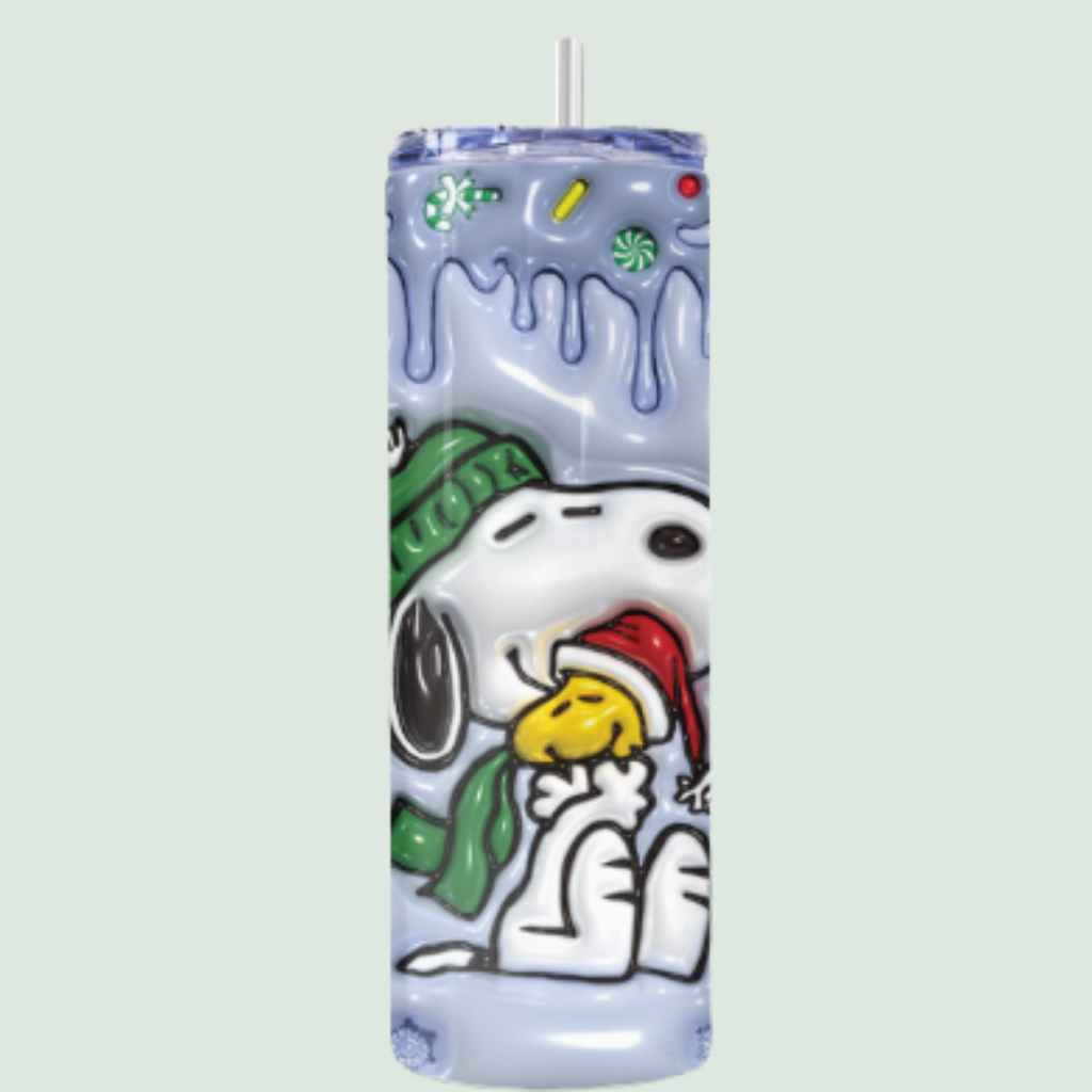 Termo Skinny Snoopy Navidad