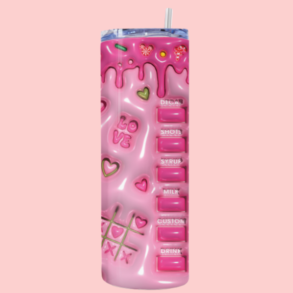 Termo Skinny Grinch Rosa