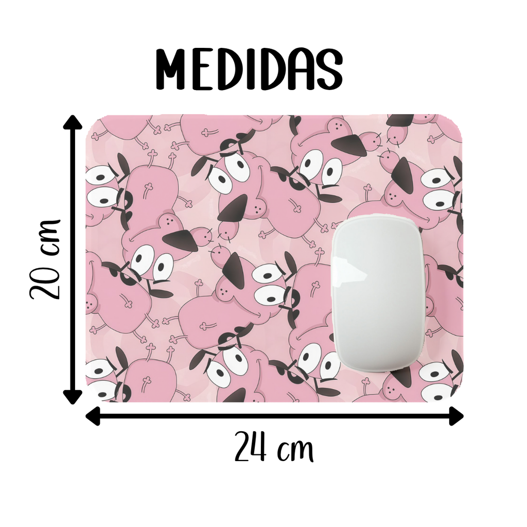 Mousepad Alfombrilla Coraje El Perro Cobarde