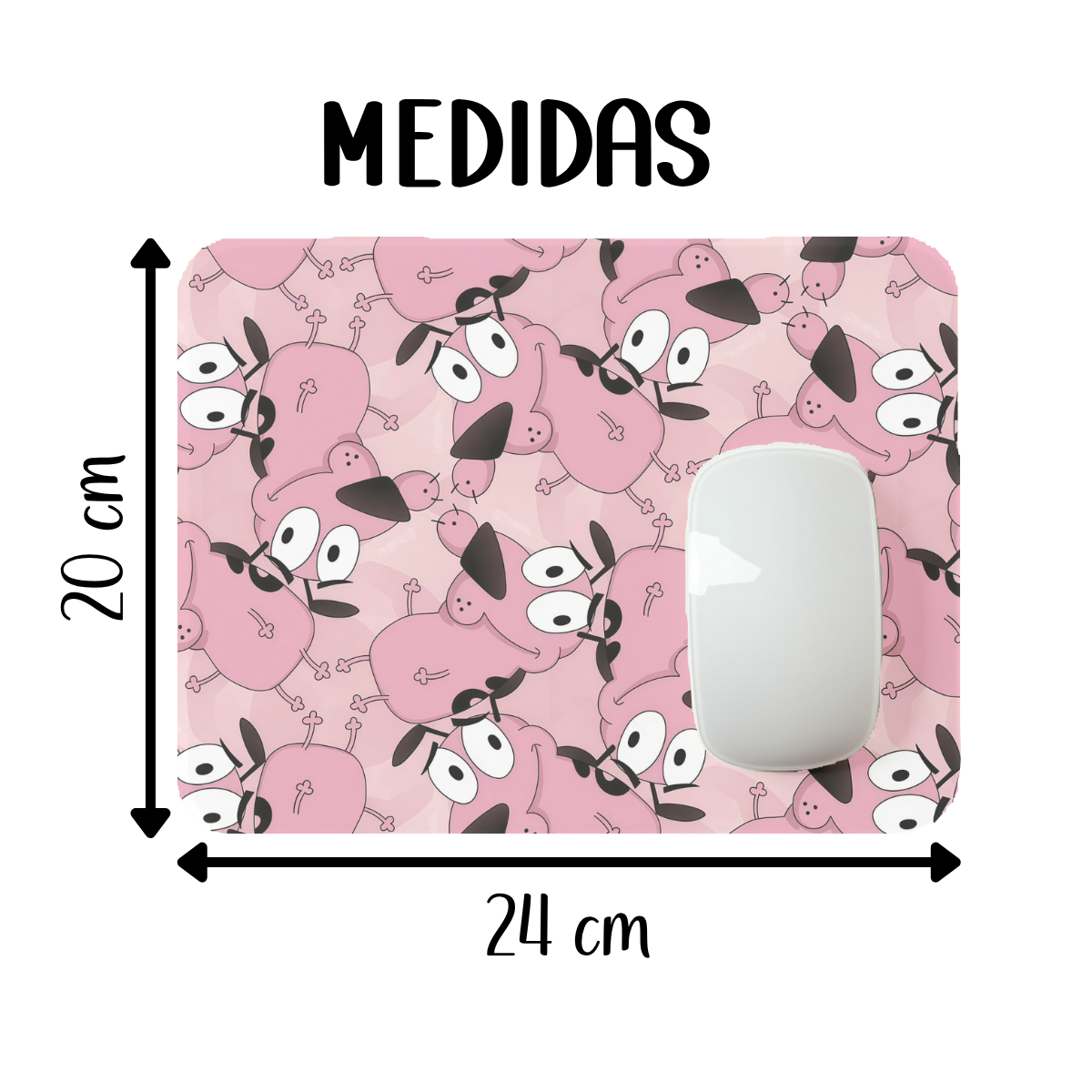 Mousepad Alfombrilla Coraje El Perro Cobarde