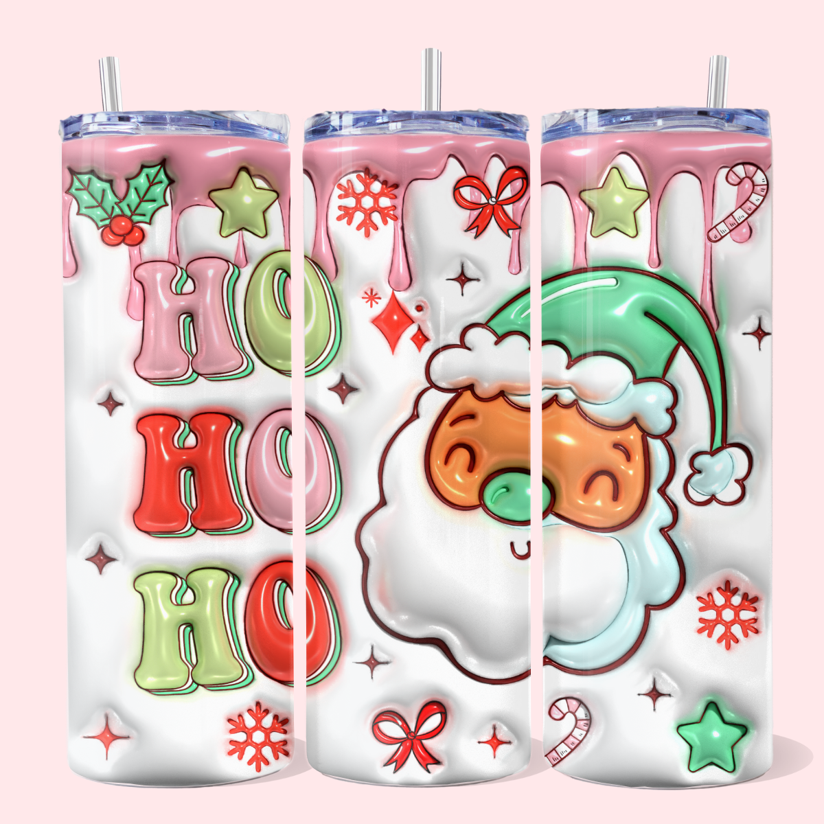 Termo Skinny Santa Claus Ho Ho Ho