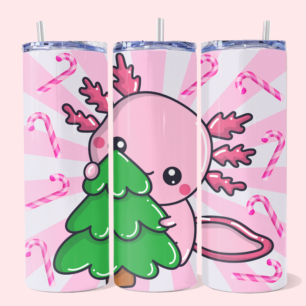 Termo Skinny Axolote Navidad